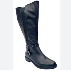 David Tate Tall Riding Boots, size 9 Wide, Display Pair, NWOT